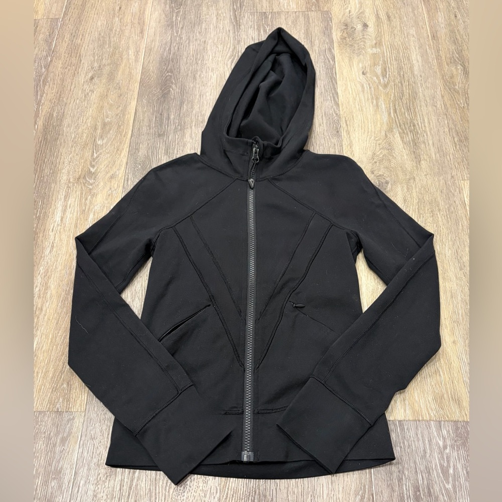 Ivivva Black Hooded Zip Jacket